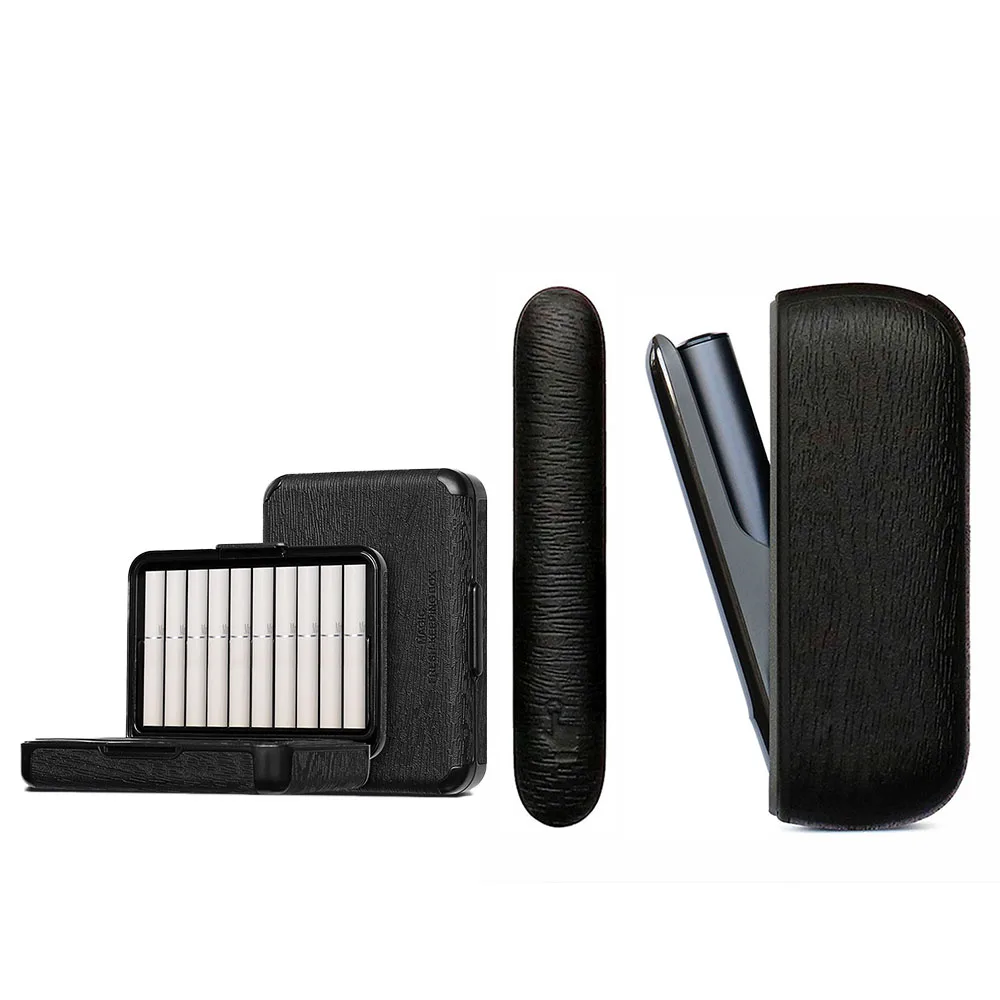 Fashion Sider Cover + Cigarette Box+ Leather Case for IQOS ILLUMA Replaceable E Smoking Cases for IQOS 7TH 6TH Cover Shell
