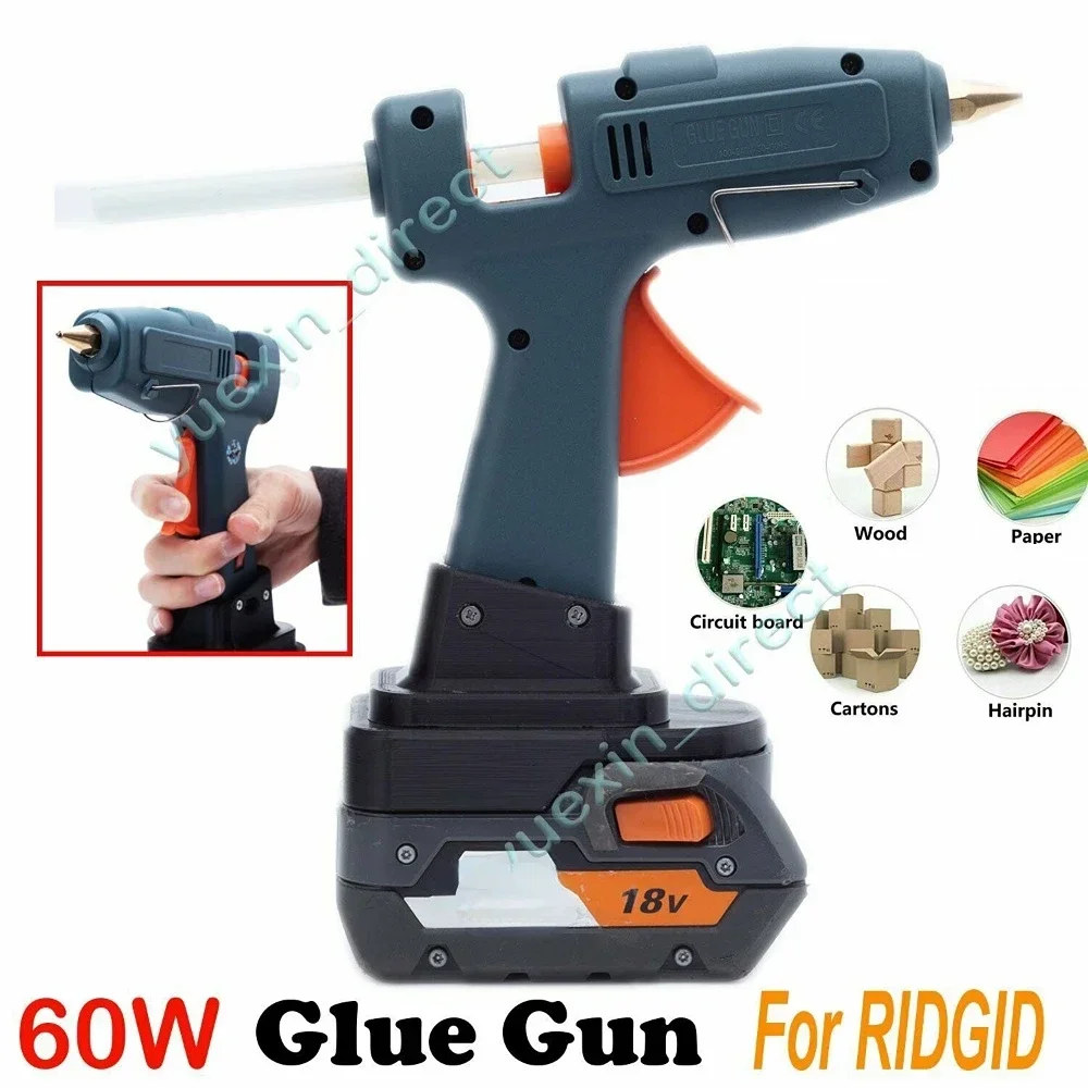 para ridgid aeg 18v sem fio pistola de cola quente pistola de calor com varas artesanato ferramentas diy 01