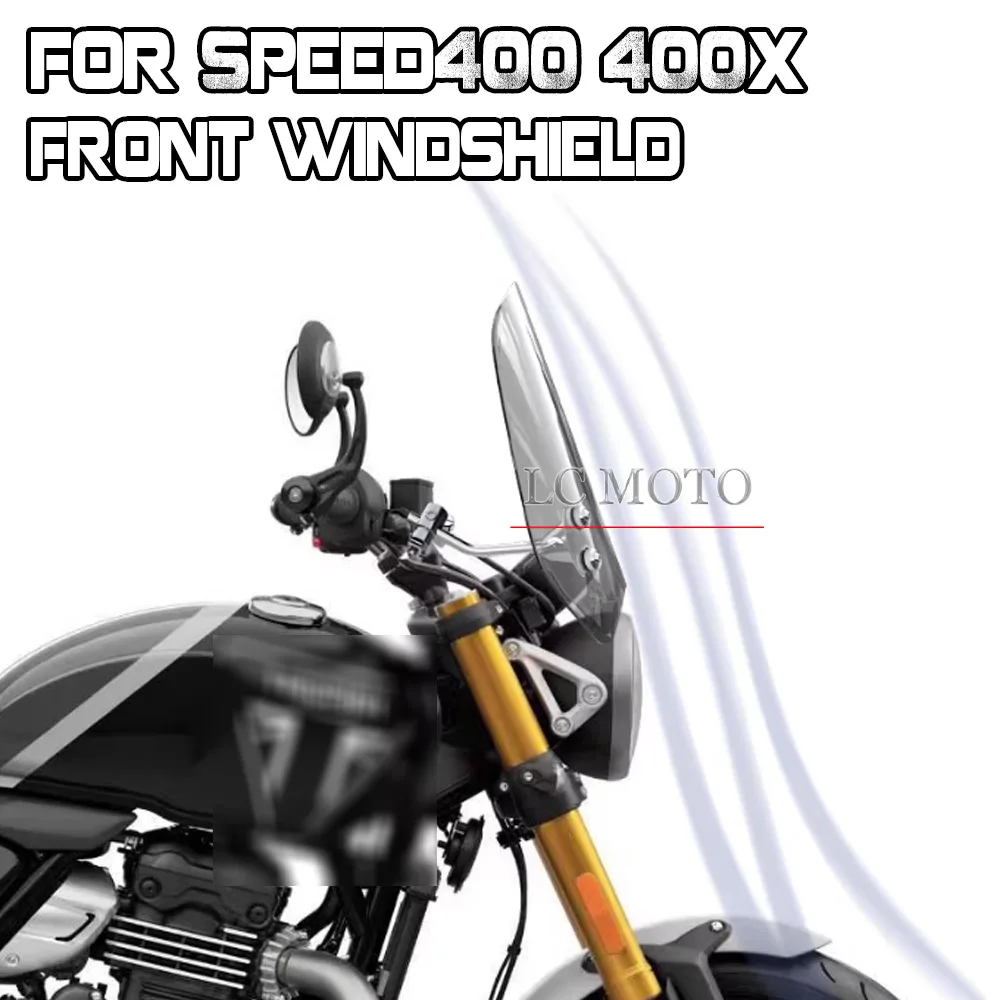 

Для Triumph Speed ​ ​ Скорость 400 ​ ​ Ветровое стекло для мотоцикла 400X, ретро-дизайн, спойлер, аксессуары для модификации