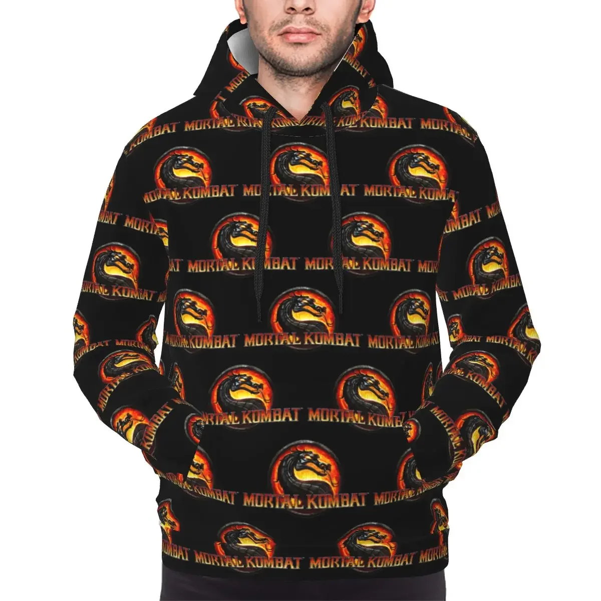 

Mortal Kombat Logo Hoodie Harajuku Pullover Autumn Winter Men's Women's Sweatshirts Long Sleeve Tops