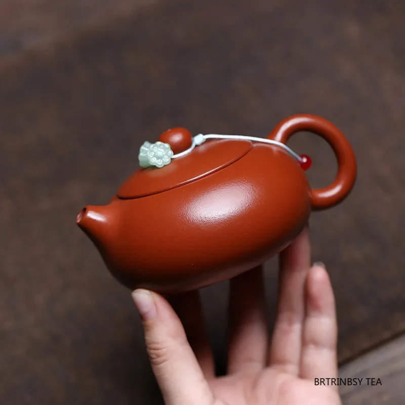 

150ml Tradition Yixing Purple Clay Teapot Chinese Handmade Xishi Tea Pot Raw Ore Dahongpao Kettle Household Zisha Tea Set