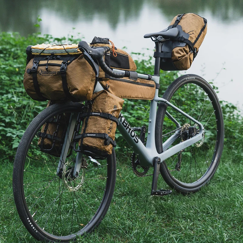 Outdoors Bikepacking Bike Bag For MTB Road Touring Shelf Bag Equipment Fully Cycling Compression Bags Storage Rack Bag