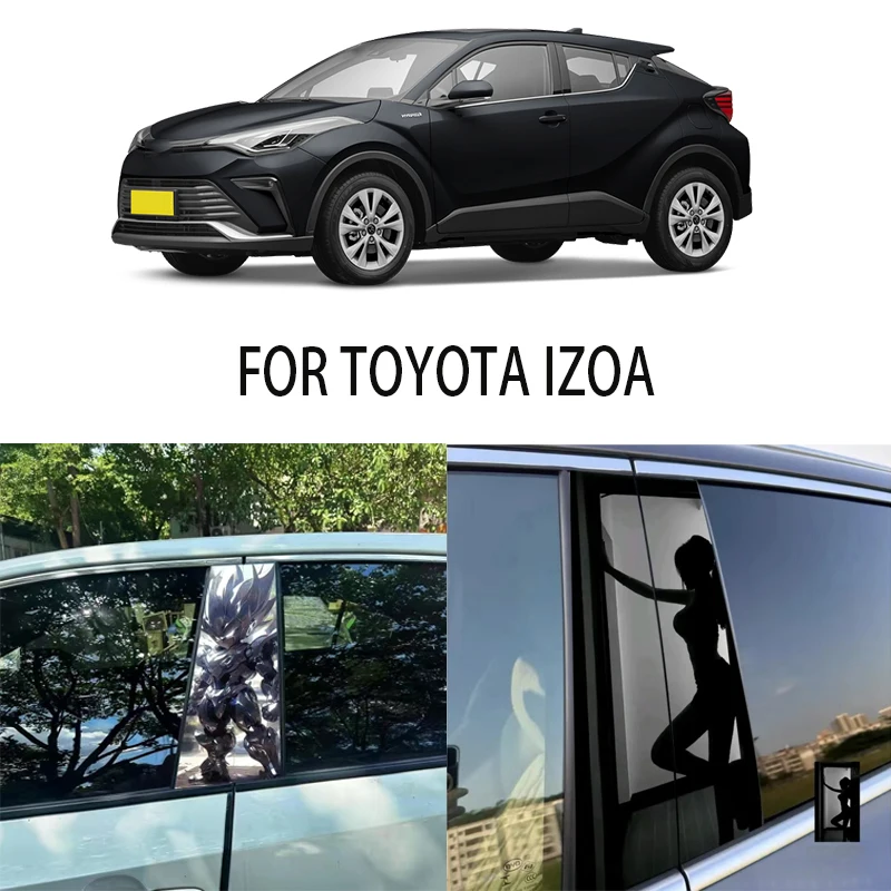 

Door Window Decoration Trims Pillar Posts Stickers Auto Styling For TOYOTA IZOA Car accessories