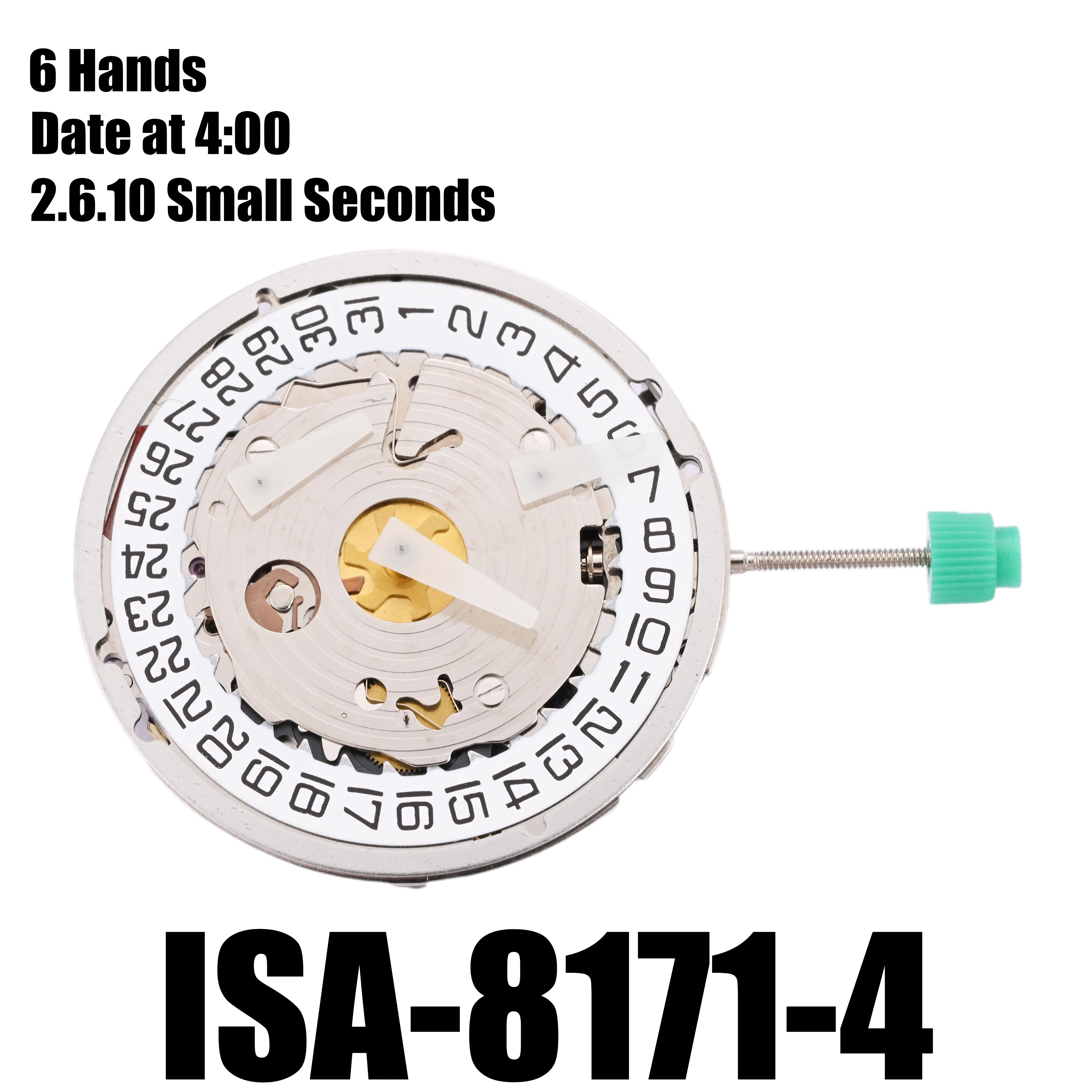 8171 Movement ISA 8171-4 Movement Genuine Quartz Calibre Four-o'clock Calendar Multifunctional Quartz Movement Watch Repair