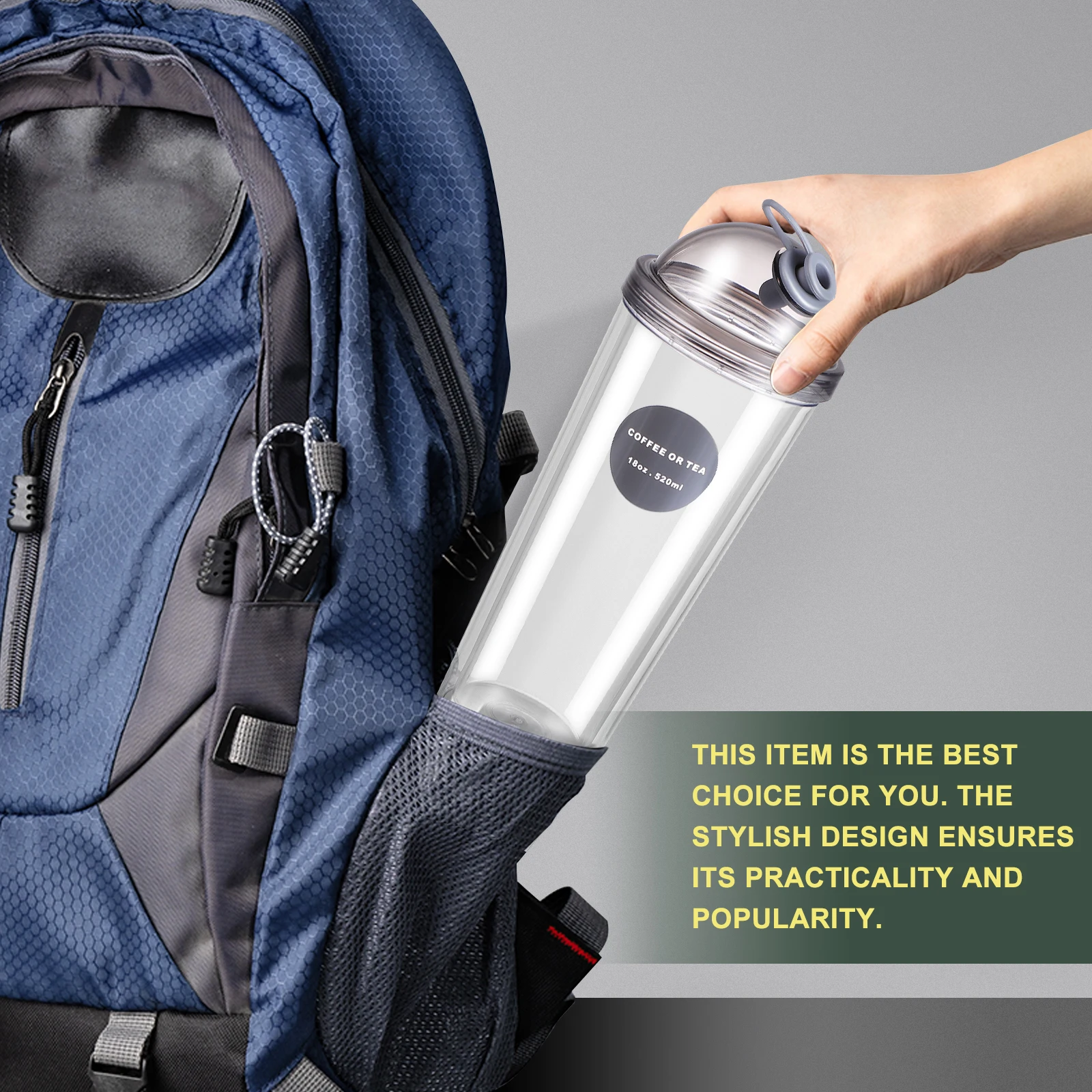 

Double Layer Plastic Straw Cup Fruit Pattern Water Bottle Drinking Cups Safe High Temperature Baking Varnish Silicone