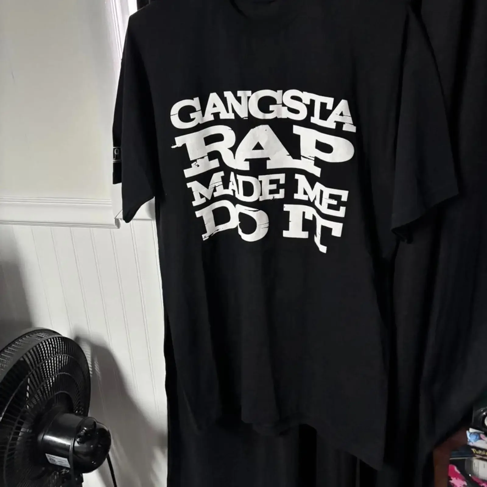 Black and white vintage 90s pro club Lench mob records ice cube Gangsta Rap Made Image 1 of 4 vintage Washed Soft fashion