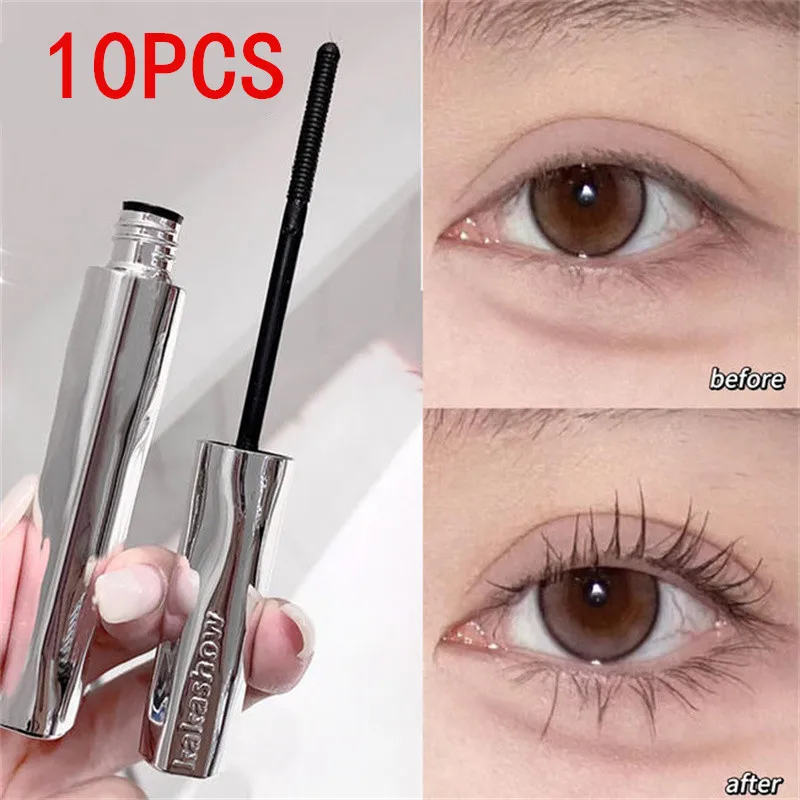 فرشاة حلزونية خاصة ماسكارا من ألياف الحرير المقاومة للماء - مجموعة تجعيد الرموش طويلة الأمد 1/2/5/10 قطع للرموش المثالية #1