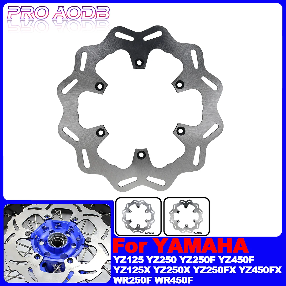 

Motorcycle Rear Brake Disc Rotor Disk For YAMAHA YZ125 YZ250 YZ250F YZ450F YZ125X YZ250X YZ250FX YZ450FX WR250F WR450F 2002-2018