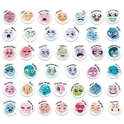 200 Pcs Face Emotional Feelings Stickers Funny Mood Stickers for Student Emotional Support Sticker.