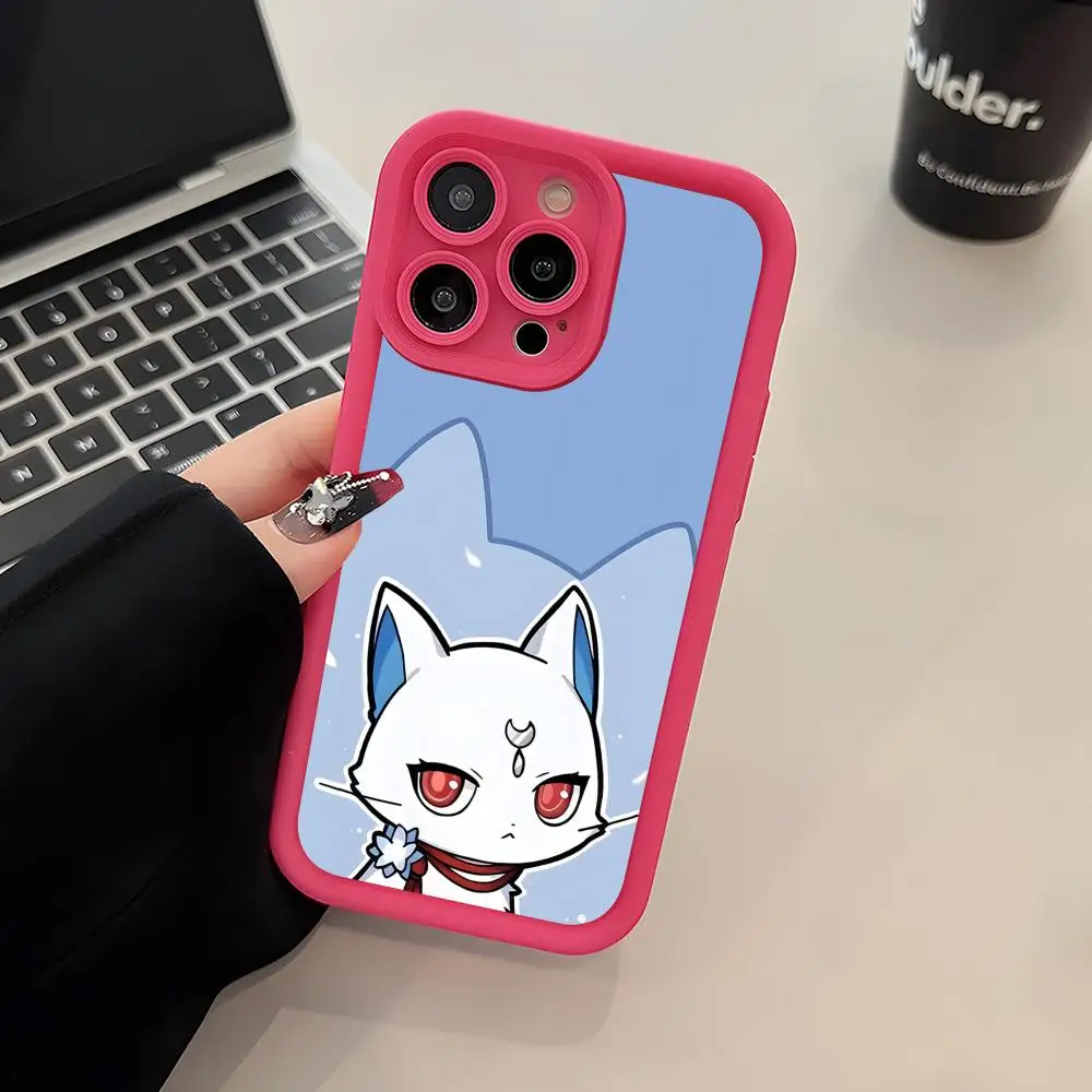 

HSR Jingliu Phone Case for iPhone 17 16 15 14 13 12 11 Air Pro Max Plus Red Soft TPU Shockproof Cover