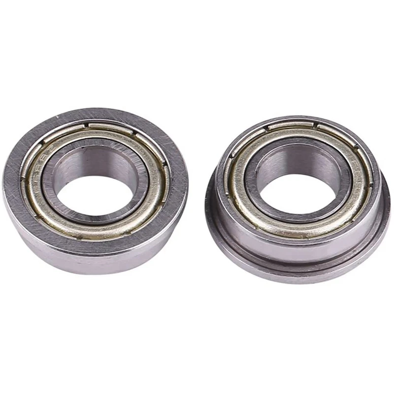 100 Pcs F688ZZ Flanged Radial Ball Bearings Metal Steel Double Shielded Flange Ball Bearing, 8 X 16 X 5Mm For Motor