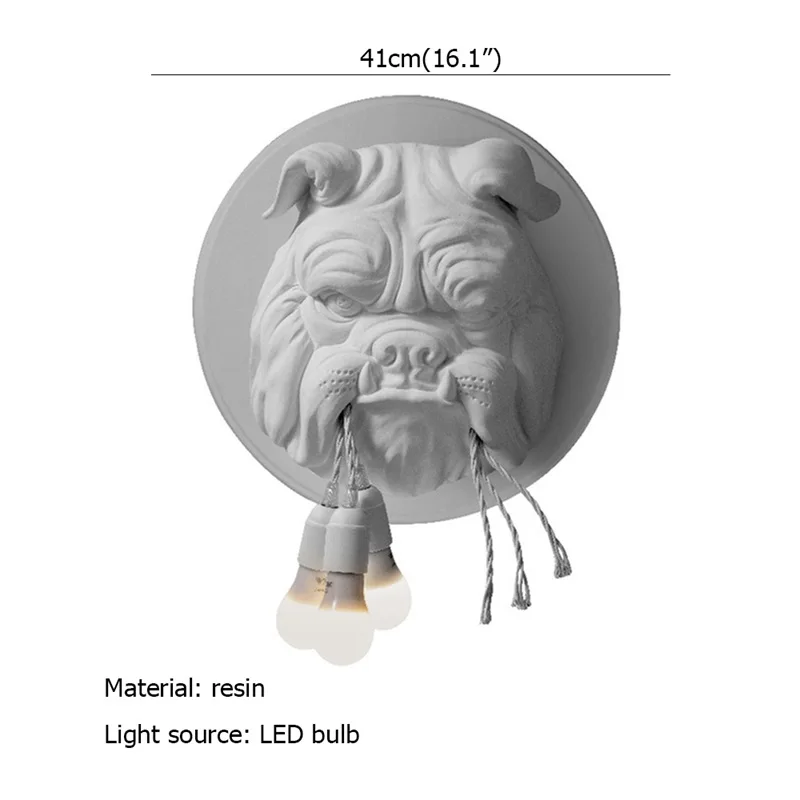 ULANI Nordic Indoor Wall Lamps Fixture Modern LED Sconces Creative Dog Shape Novel For Home Foyer Corridor