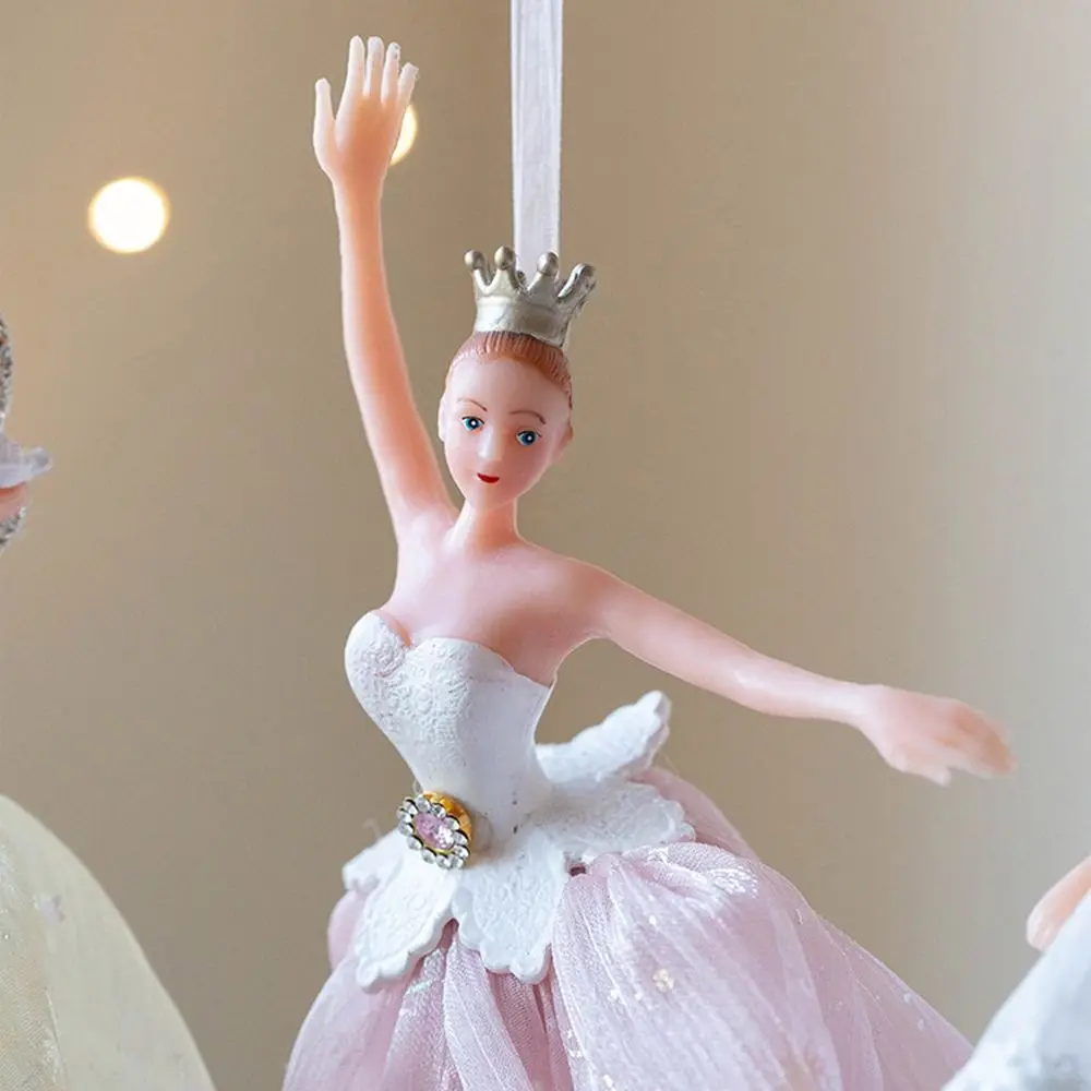 متعدد الألوان فتاة الباليه شنقا الزينة ألعاب من القطيفة الزينة عيد الميلاد شنقا زينة الملحقات #1