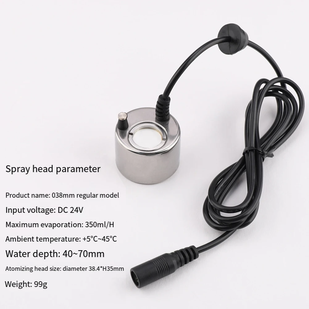 Mini brumisateur sans lumière 38mm, pour balcon, jardin, étang, paysage aquatique, pulvérisateur, humidificateur, accessoires de fontaine extérieure