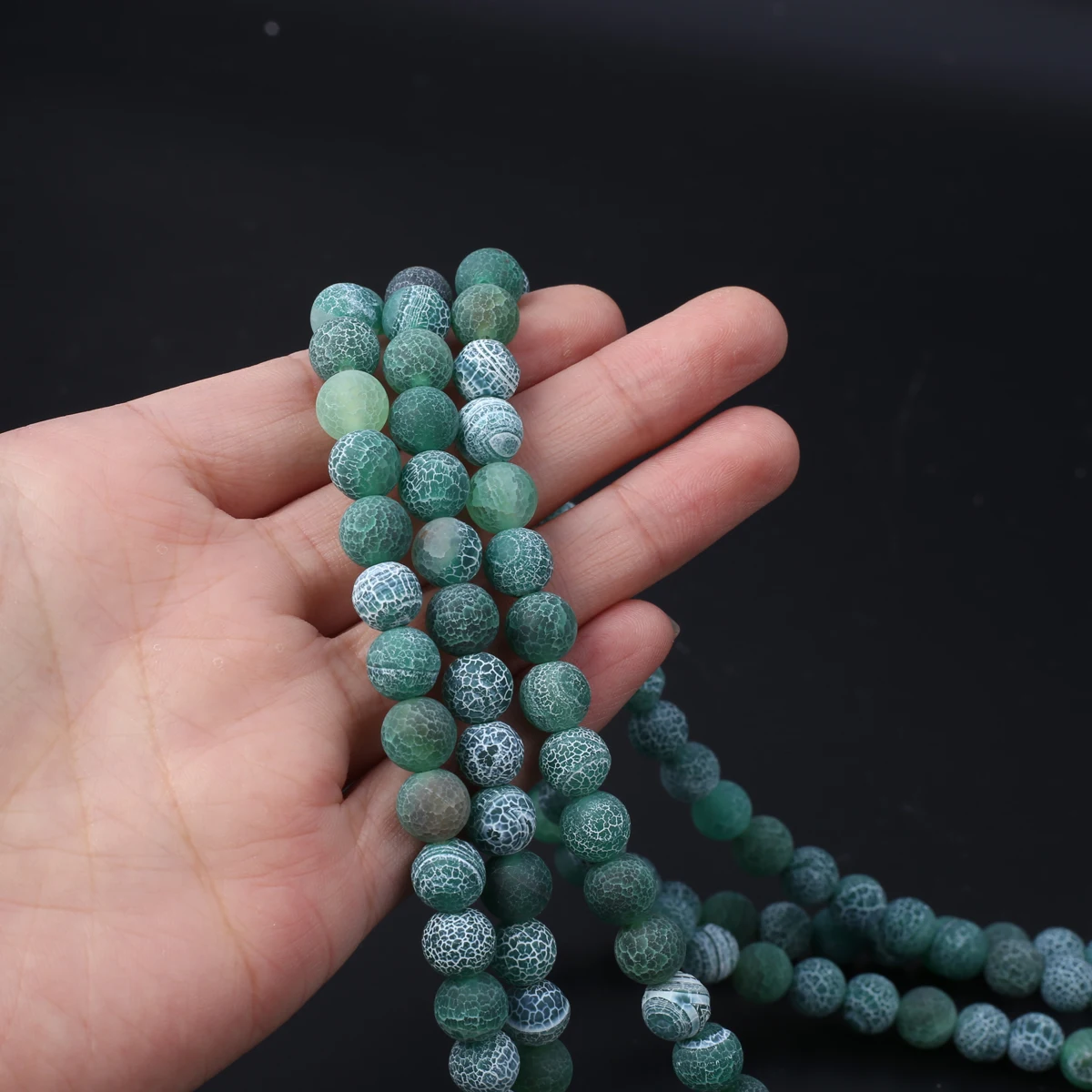 Isolation Beads Natural Stone Weathering Agates Bead 8mm For Jewelry Making DIY Bracelet Necklace Earrings length 38cm