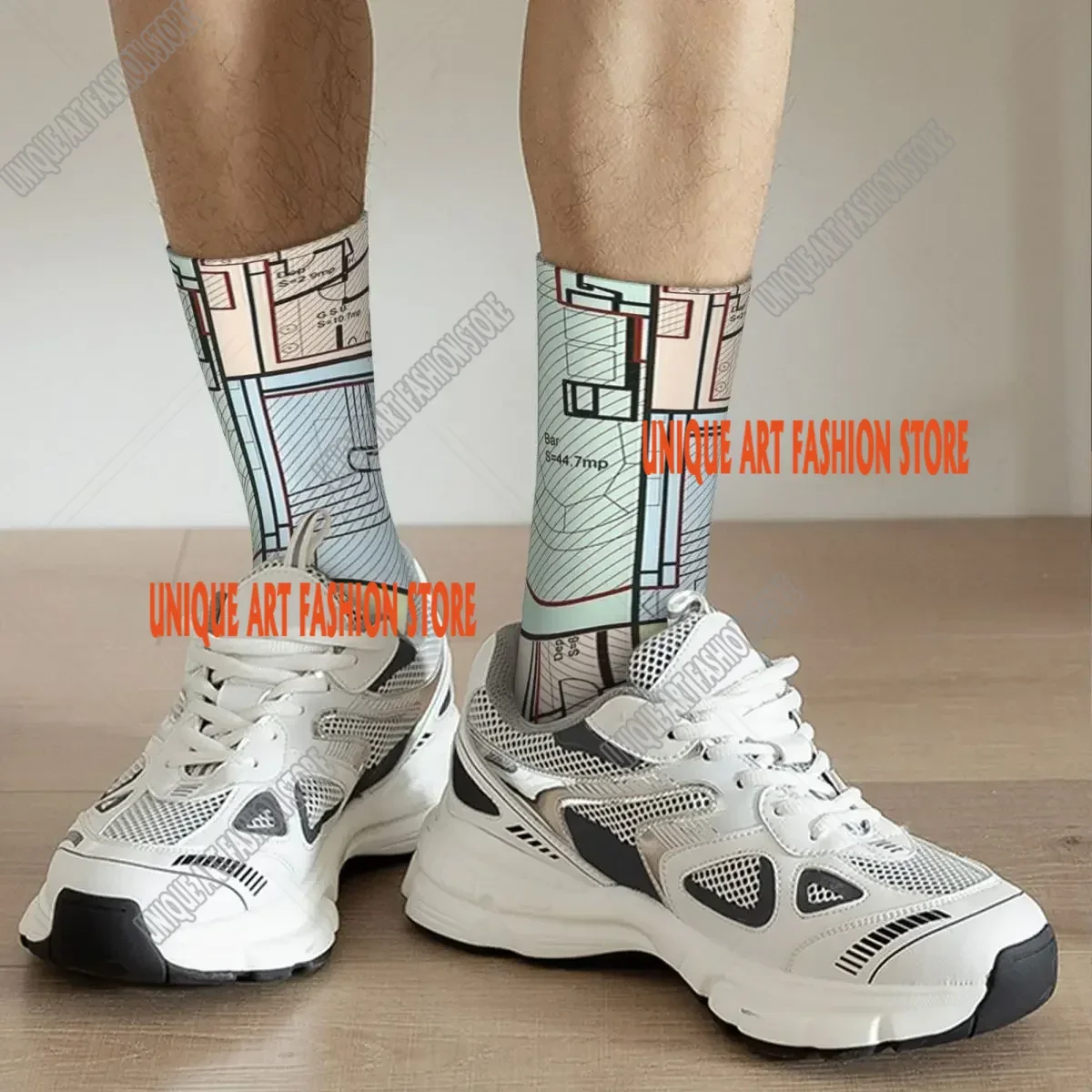 Blueprint Socks Harajuku Super Soft Stockings All Season Long Socks Accessories for Unisex Gifts