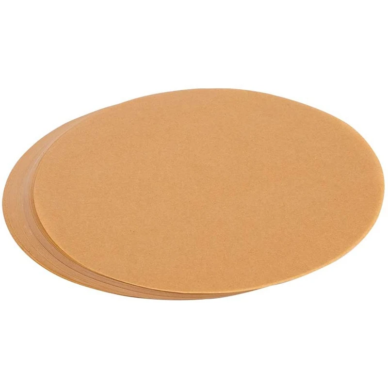 200 Pcs 8 Inches Unbleached Parchment Paper Baking Sheets Round, Perfect For Baking Grilling Air Fryer Steaming Bread Cup Cake C