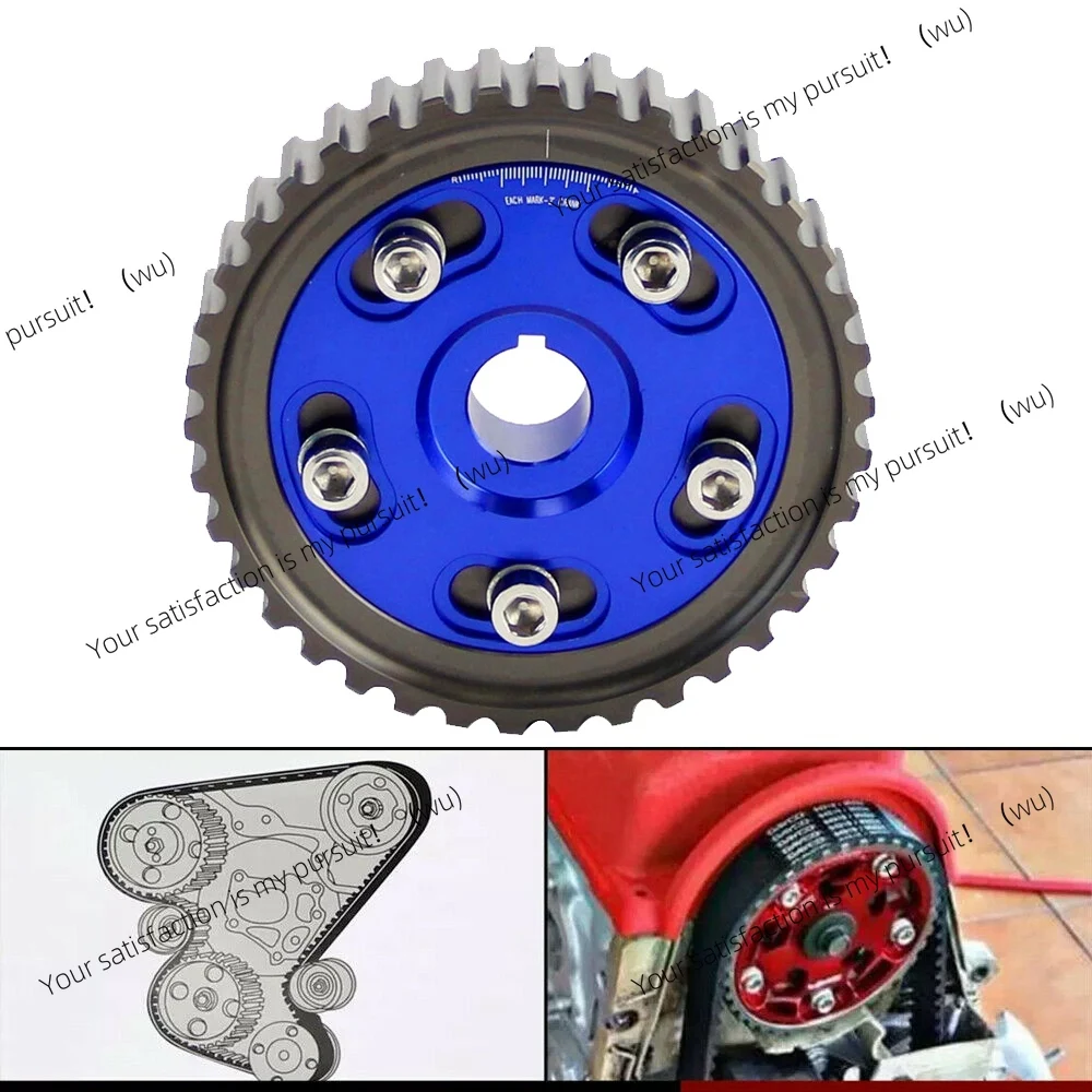 

Adjustable Cam Gears Pulley Timing Gear For Honda Civic D15 D16 SOHC D-SERIES 88-00 Del Sol 93-97 Blue-A54R