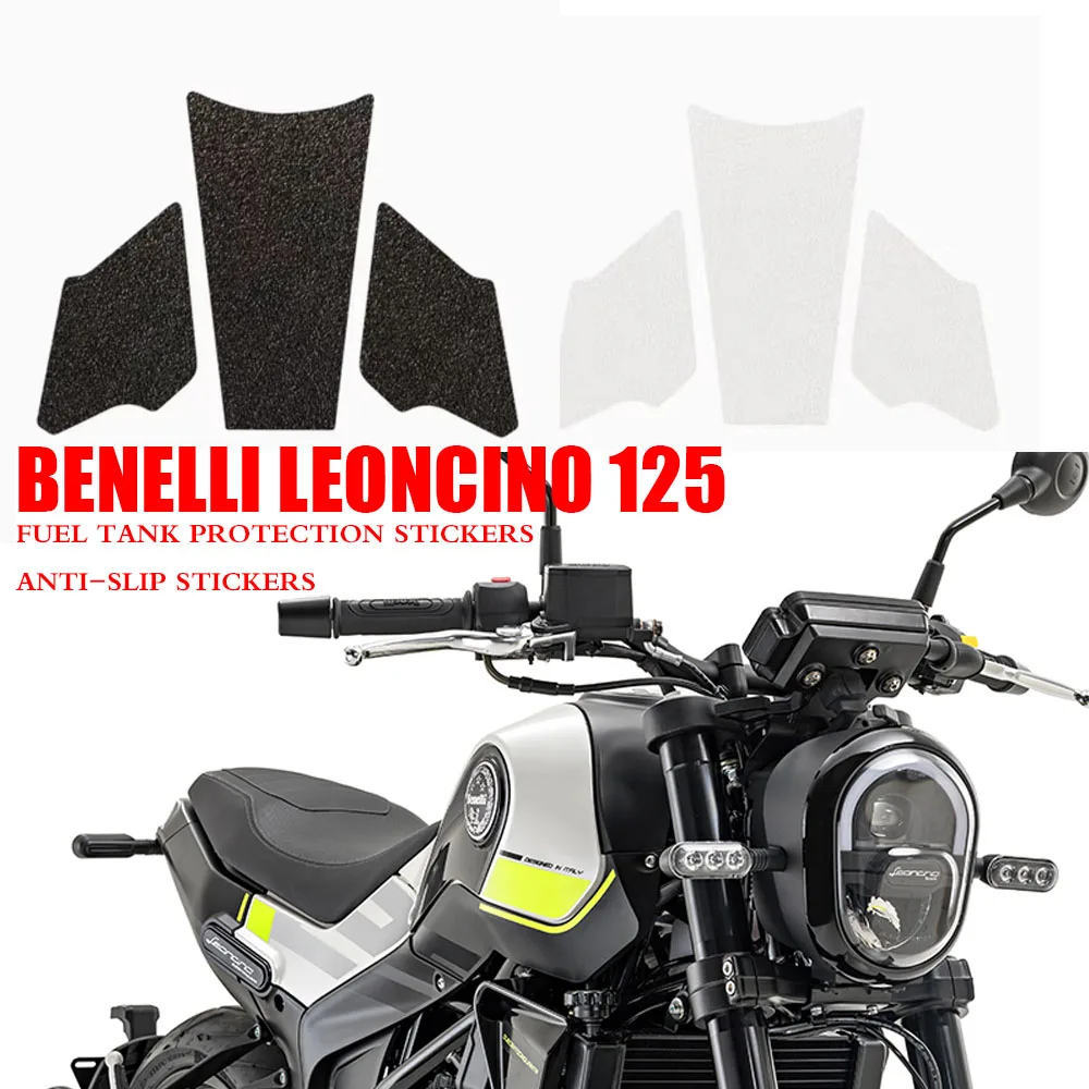 

For Benelli Leoncino 125 New Modified Fuel Tank Stickers Side Stickers Anti Scratch Fishbone Stickers Knee Protection Stickers