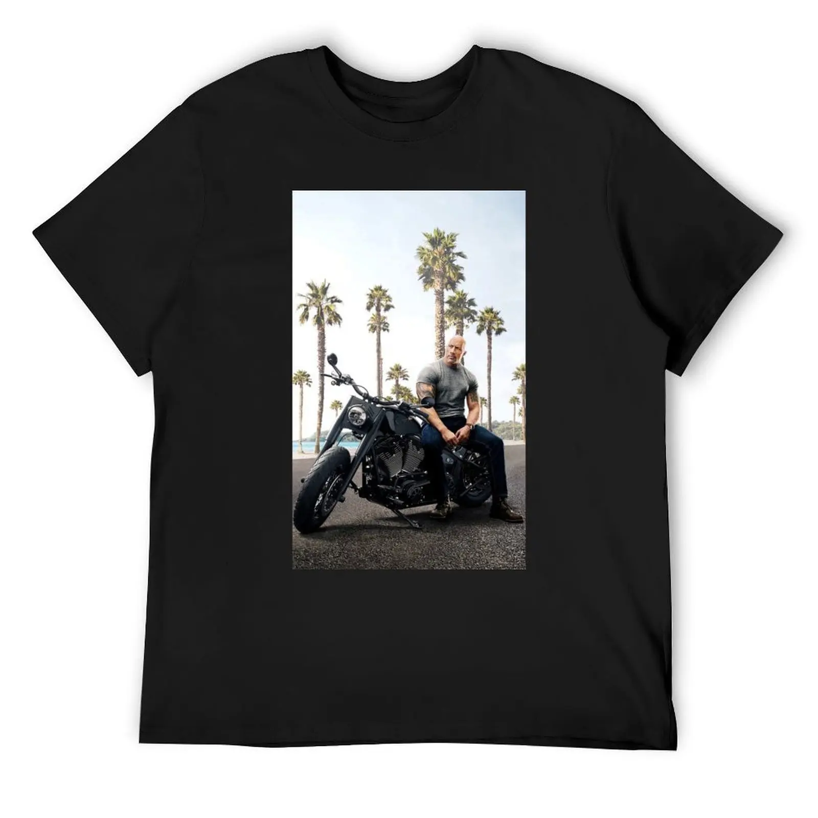 

Dwayne Johnson T-Shirt cheap stuff plus size clothes sweat plain T-shirt men