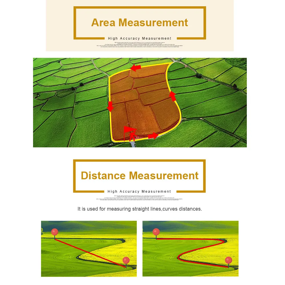 S1 Land Meter gps Professional Rechargeable GNSS receiver Area Measurement Distance Meter