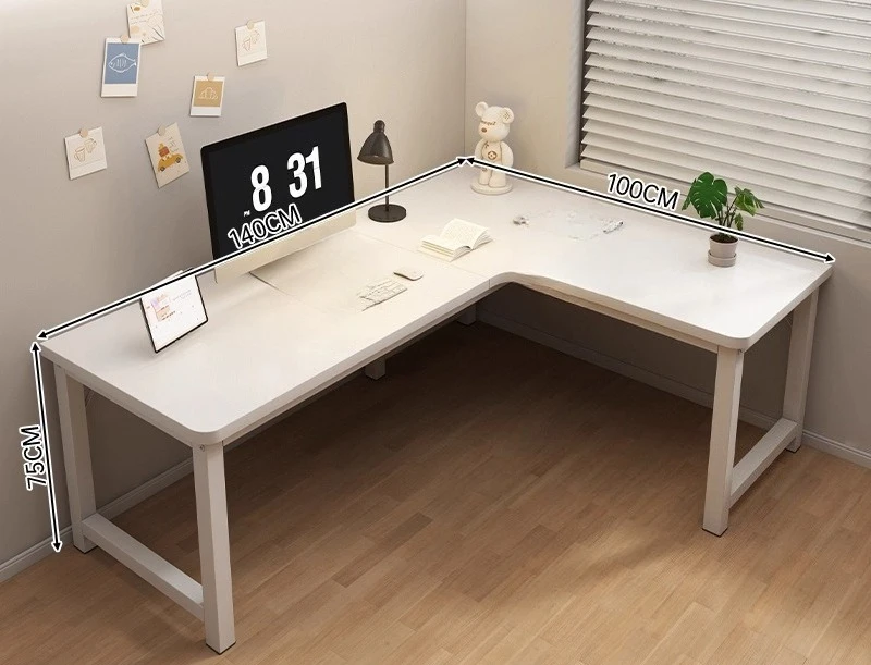 

Corner Computer Desk Desktop Home Bedroom Simple L-shaped Student Writing Work Desk