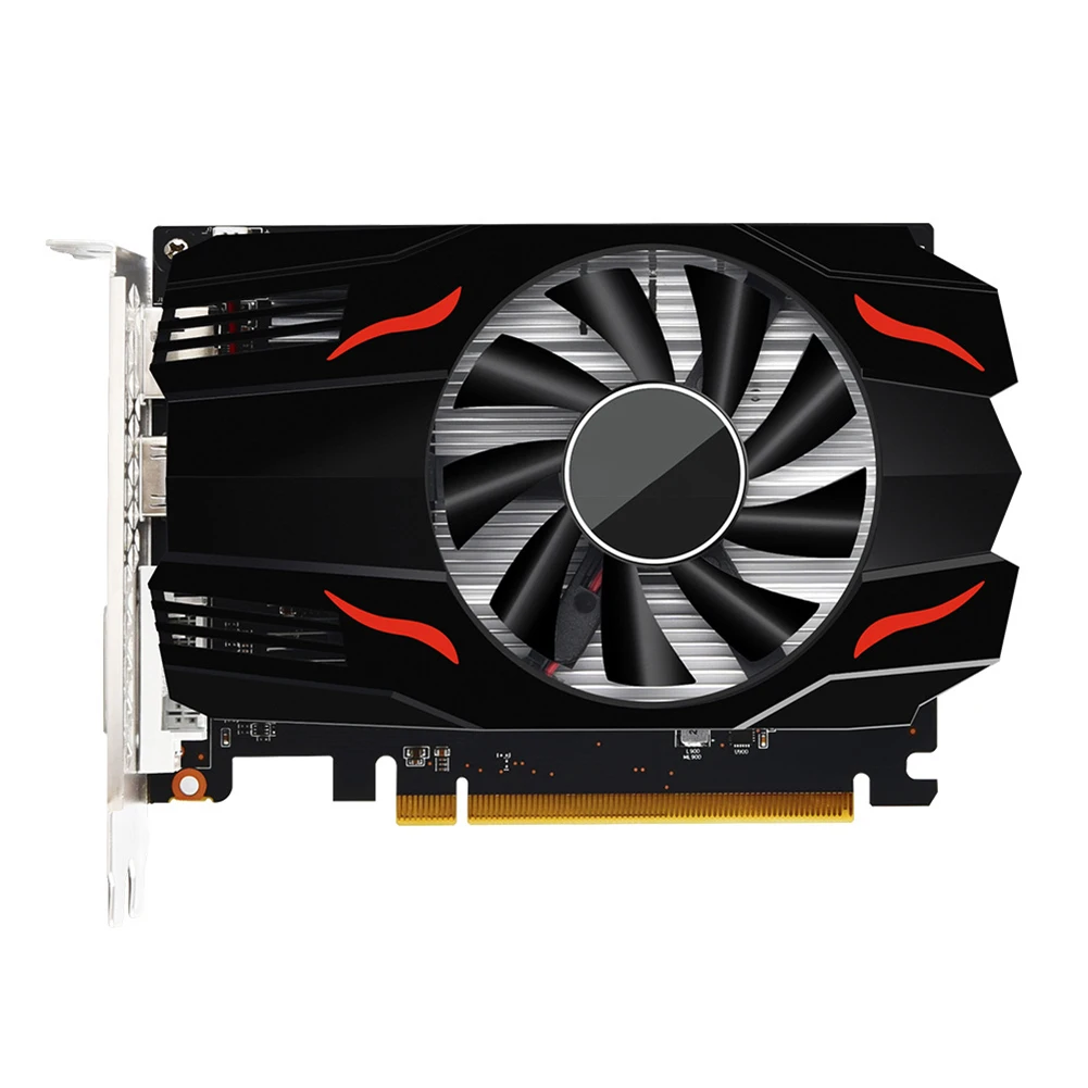 RX550/GT730/GT610 سطح المكتب بطاقة الرسومات PCI-E3.08X DDR5 4GB بطاقة الفيديو 128 بت بطاقة الرسومات الكمبيوتر DP + DV1 + HDMI-متوافق