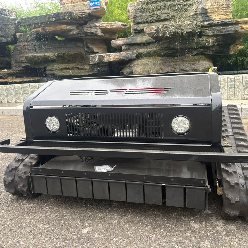 

Customizable factory direct sales of fully automatic remote-controlled tracked lawn mowers for gardens, lawns, and farms.