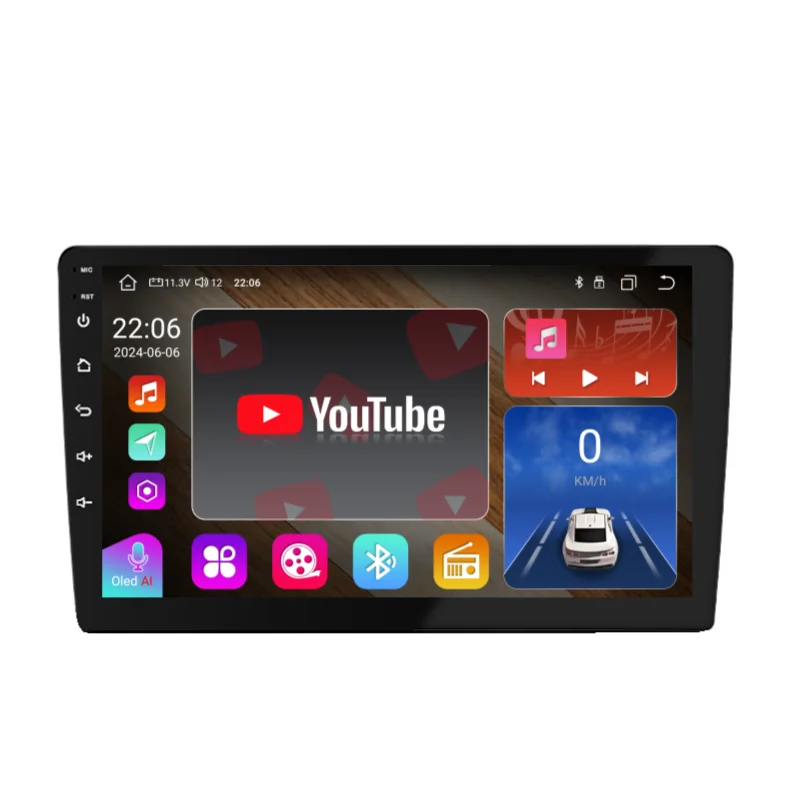 Octa Core 2 Din Radio Touch Screen 32EQ Audio 7 Inch Android Gps Car Stereo System With Cooling Fan Carplay Android Auto