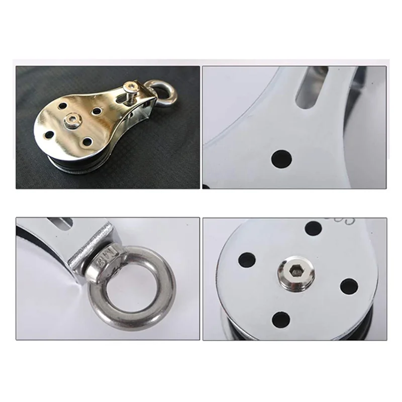 

5X 300Kg Bearing Pulley Lifting Quiet Wheel Gym U-Grooved Heavy Duty Pulley Wheel For Workout Equipment Cable Machine