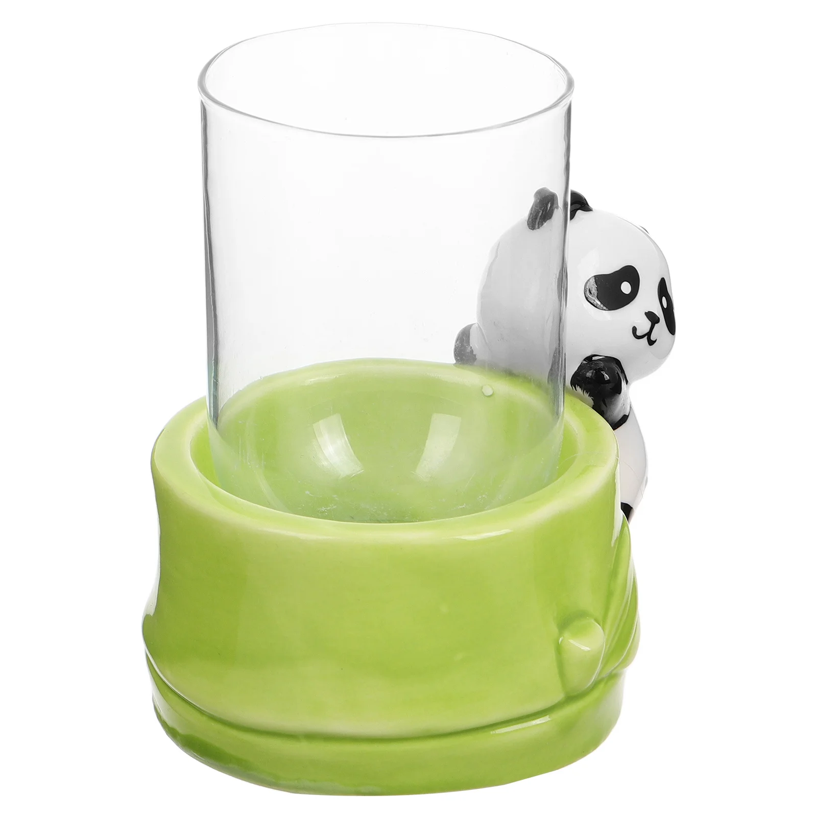 

Hydroponic Vase with Cute Panda Design Ceramic Flower Container for Fresh Blooms Water Plant Display Indoor Desk Table Decor