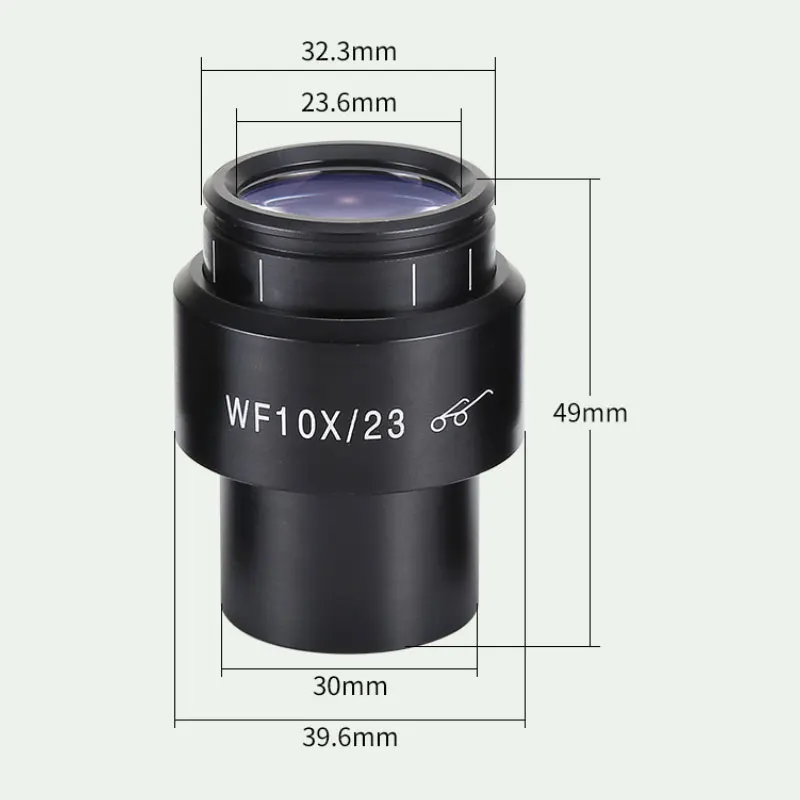 1PC WF10X Wide Field Eyepiece For Binocular Trinocular Stereo Microscope 30MM Installation Interface