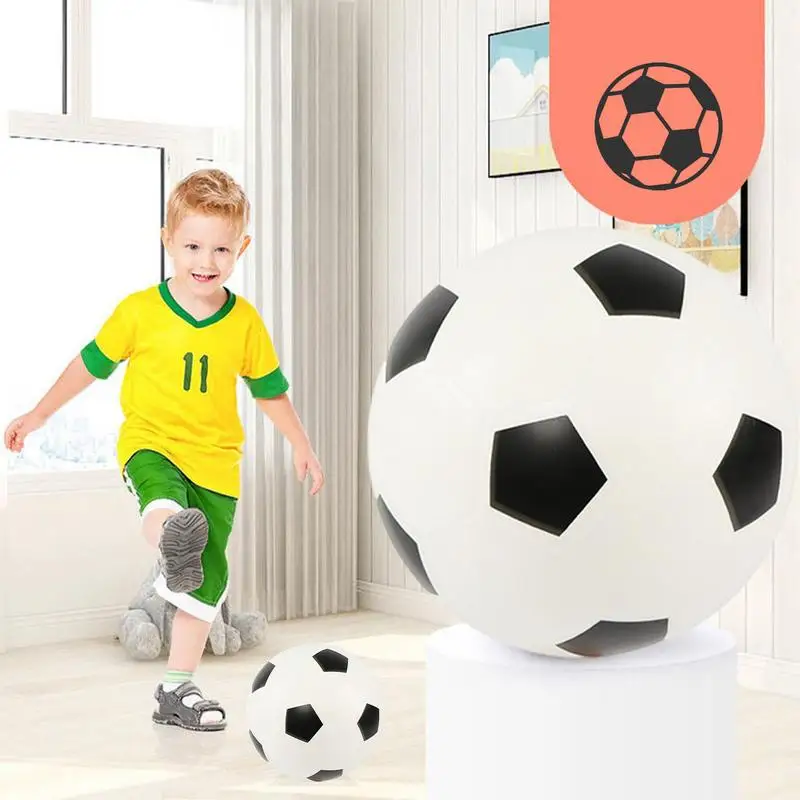 Silent Football Squeezable Mute Bouncing Basketball Indoor Silent Soccer Ball PVC Football 21cm Bounce Football Sports Toys