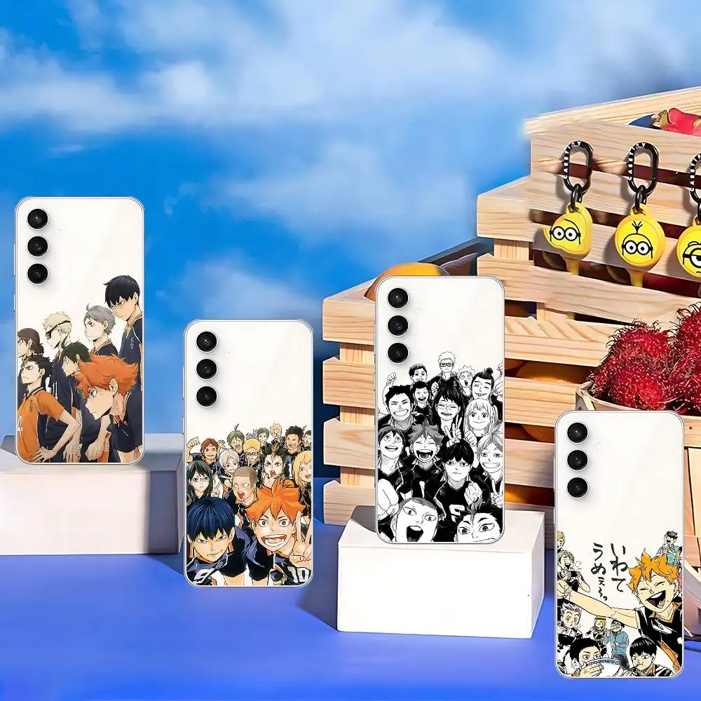 Cool H-Haikyu!! Phone Case For Samsung Galaxy S25 S24 S23 S22 S21 FE Ultra Plus A32 A53 A13 A31 Soft Cover