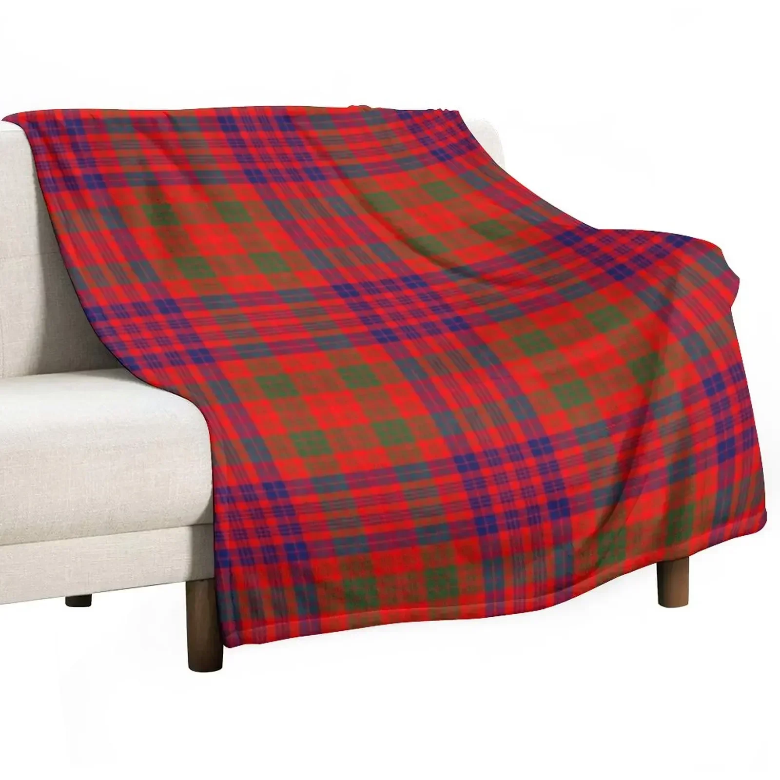 Clan Ross Tartan Throw Blanket For Baby Cute Plaid Hair Sofa Throw Blankets