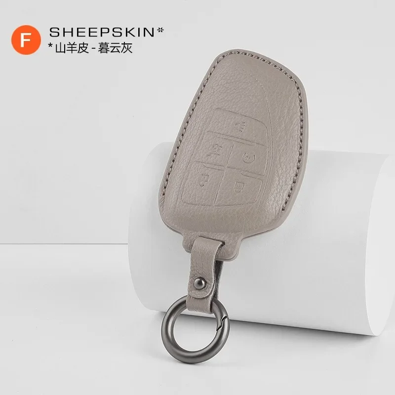 

Leather Car Key Case Cover Holder Key Shell Buckle for Buick GL8/LaCrosse/Regal/Envision/Enclave/Verano