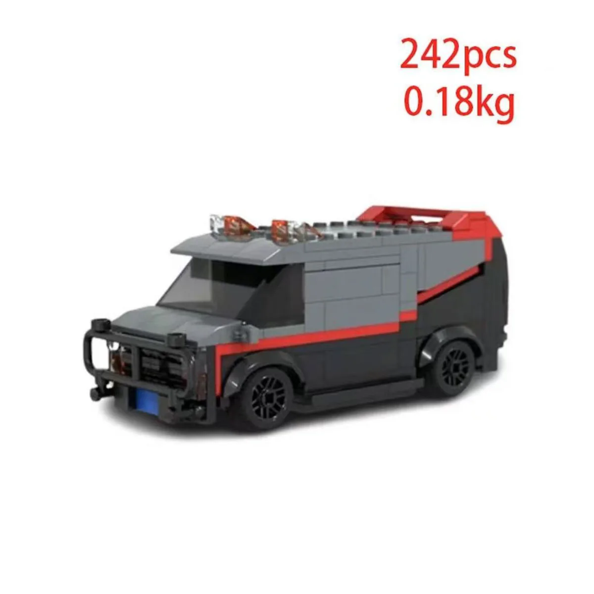 

MOC-20604 Строительные блоки для сборки мелких частиц Специальный агент Командный автомобиль Маленькая игрушечная модель автомобиля