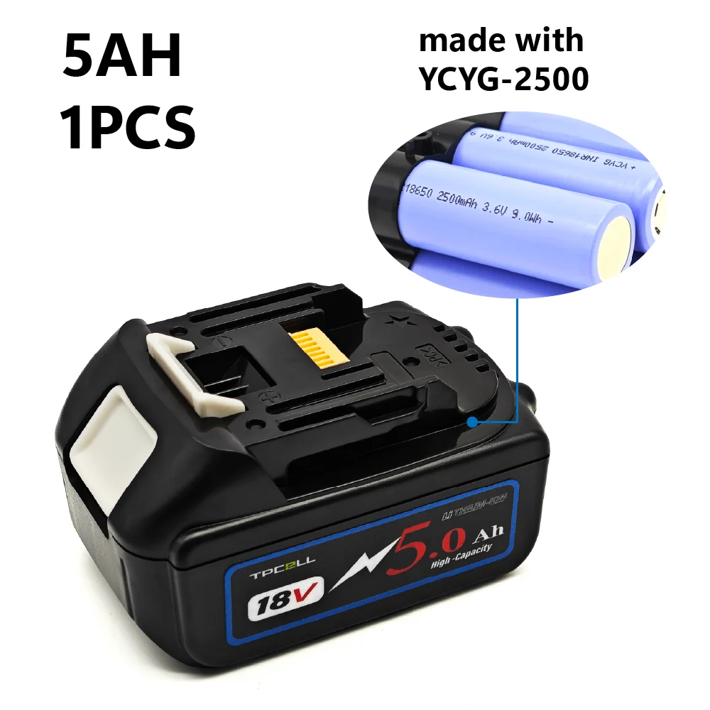 NEWTOOLS group deal - 2pcs of 5.0Ah For Makita 18V TPCELL high quality batteries