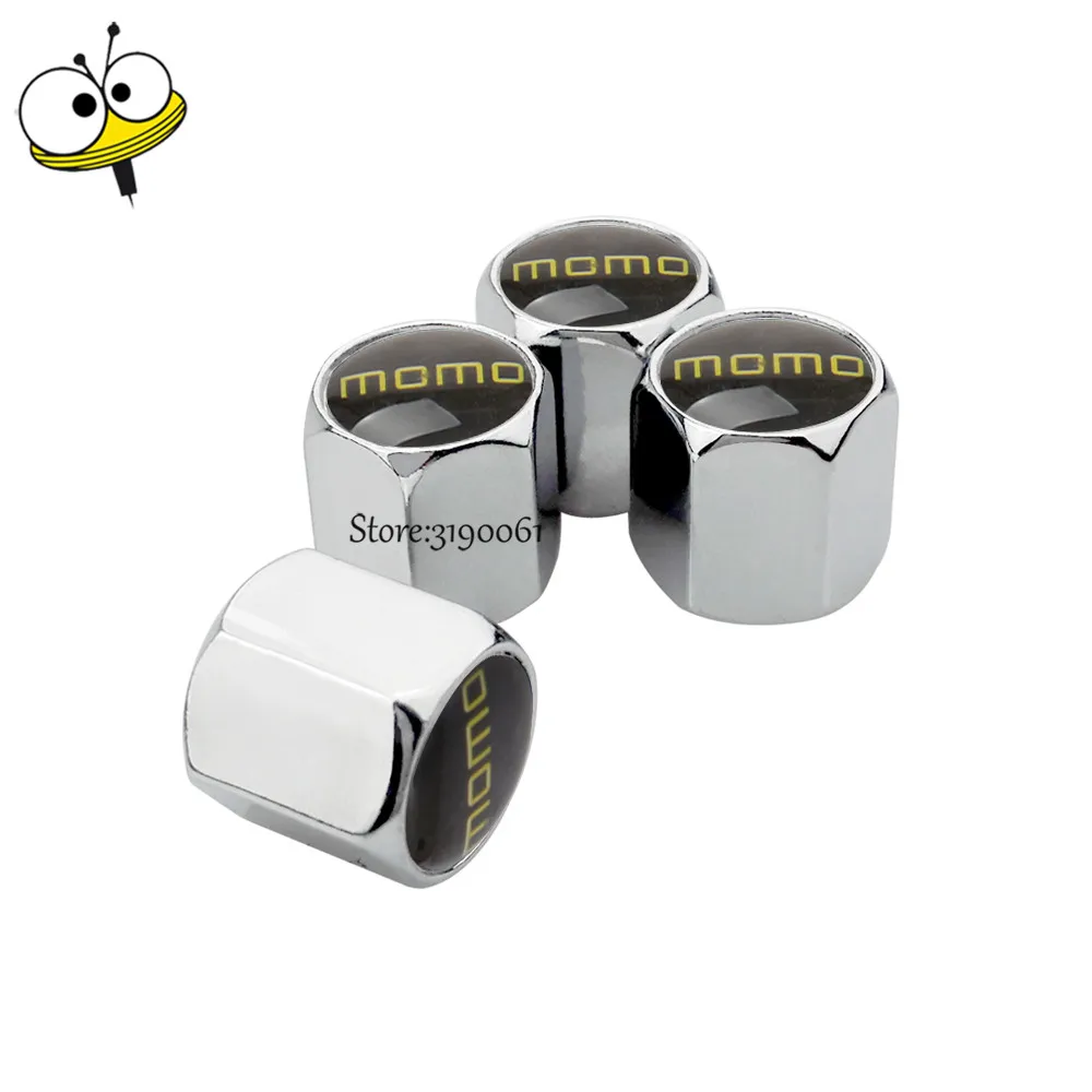 Bouchons de Valve de pneu pour roues, accessoires de voiture, Logo MOMO pour Mini Cooper Peugeot 307 LADA Lexus Grand Cherokee Hyundai I20 BMW