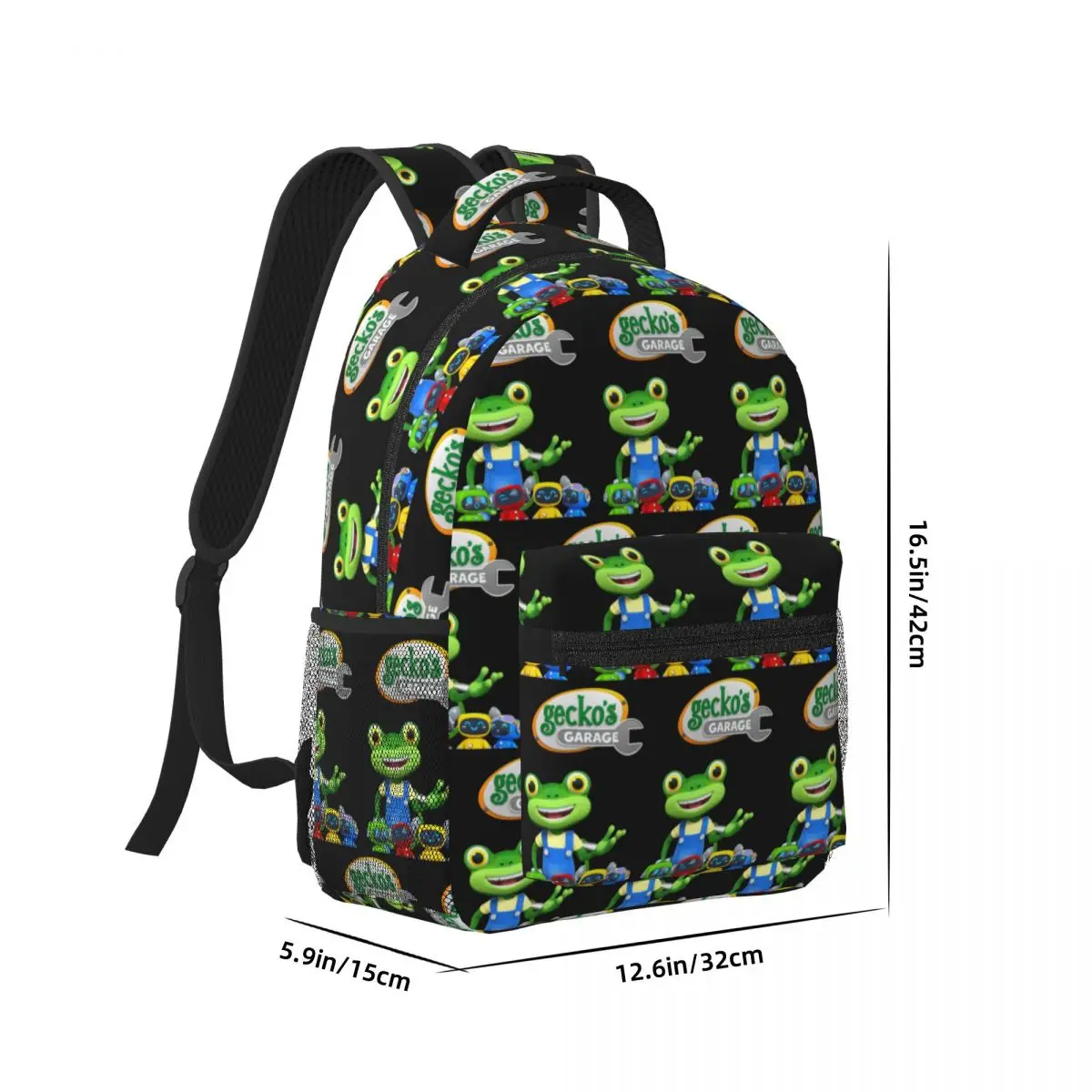 Geckos Garage Woman Backpacks Boys Girls Bookbag Fashion Children School Bags Portability Travel Rucksack Shoulder Bag