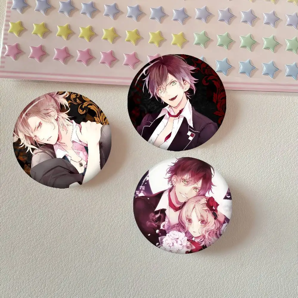 Anime Diabolik Lovers   Anime Brooches Cute Cartoon Badge Jacket Jeans Lapel Pin Gift Accessorie