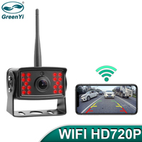 Greenyi WiFi Truck Bus RV HD 720P 50M Wireless 5G  DVR Recorder Front Rear View Camera For IOS or Android Phone