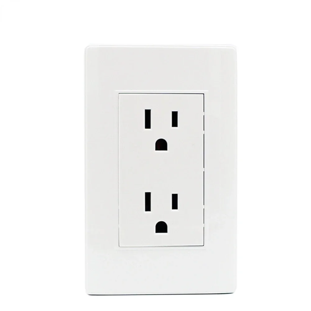 110V-250V 118 America Wall socket 6 pins US wall socket  15A/16A Embedded Electric plug PC Panel Power Socket