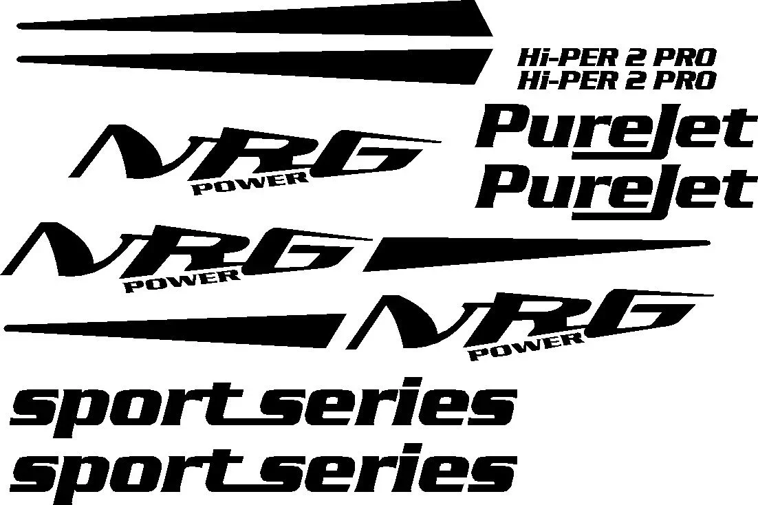 For Piaggio NRG 2005 Purejet Hi-Per Pro Scooter Moped Decals Stickers Graphics