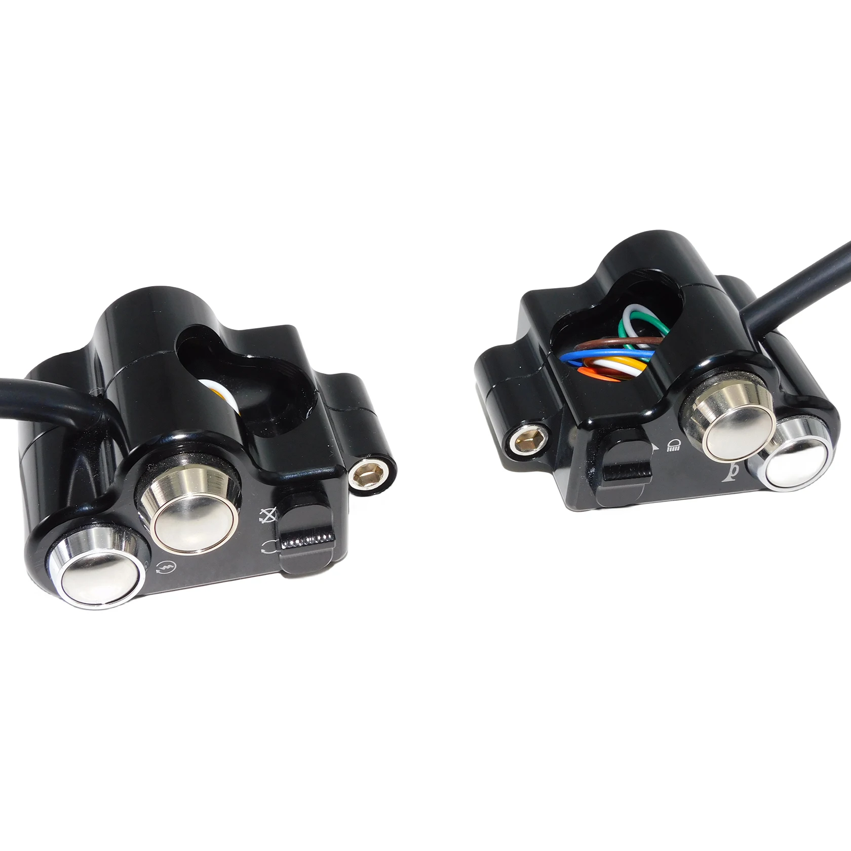 25mm Motorcycle Handlebar Control Switch Turn Signal Horn Start Kill Switch Button For Harley Bobber Chopper Cafe Racer Custom