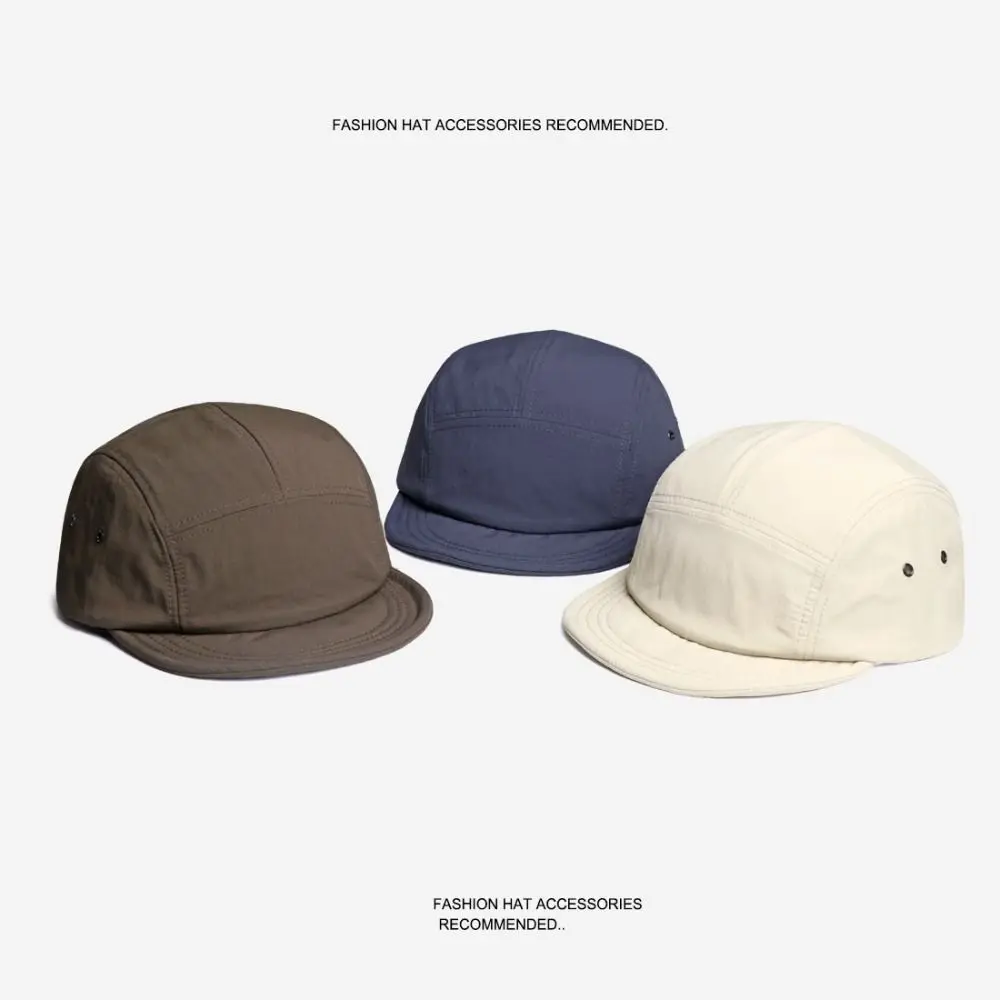 التجفيف السريع قبعات البيسبول تنفس قابل للتعديل خمسة لوحة القبعات قصيرة حافة المفاجئة مرة أخرى واقية من الشمس قبعة الرجعية الرجال والنساء #3