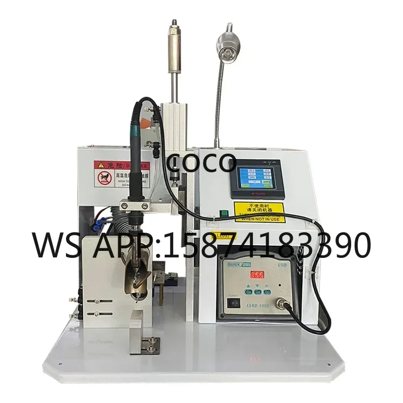 Semi Automatic Pneumatic Electric DC AUX Plug Soldering Machine PCB Switch
