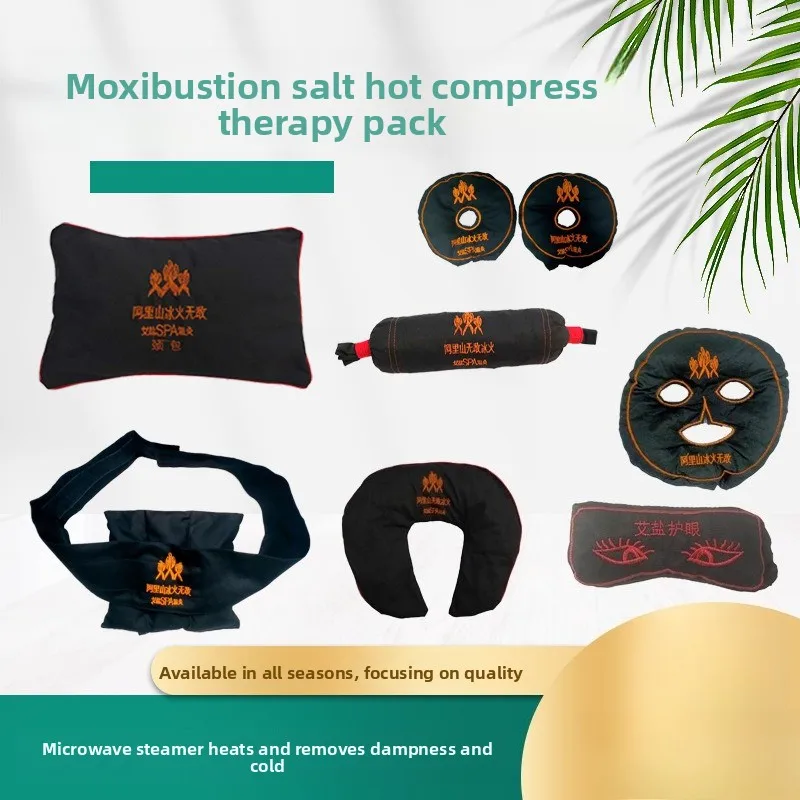 

Грубая соль SPA Мокса Соляная сумка Теплая сумка для прижигания, сумка для горячего прижигания Горячий компресс Поясная сумка для прижигания