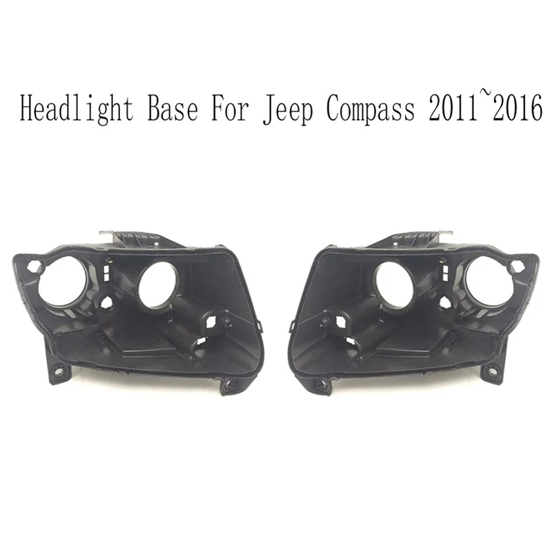 Car Left Headlight Back Support Headlight Base For Jeep Compass 2011-2016 Head Light Lamp House Parts