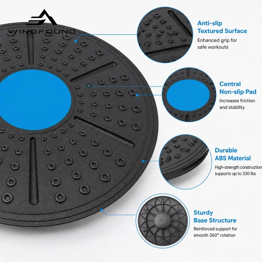 Thickened Non-Slip Yoga Fitness Balance Board Core Training Balance Disc – Core Training Equipment